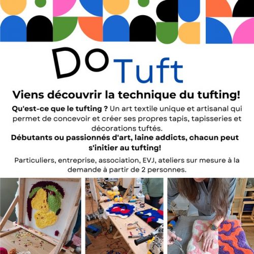 Nouvelles dates : Frivolités et Tufting
