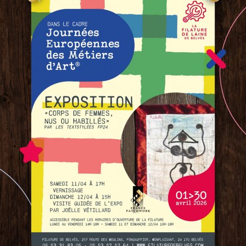 Exposition « Corps de femmes, nus ou habillés » | Groupe Texstylées, France Patchwork 24